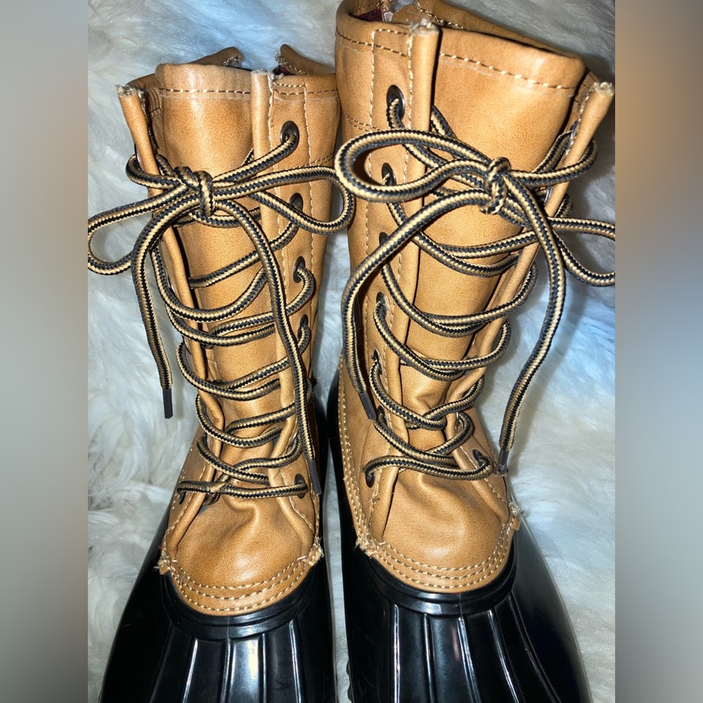 Madden Girl Navy Zip-Up Flurry Duck Boot - Picture 9 of 13